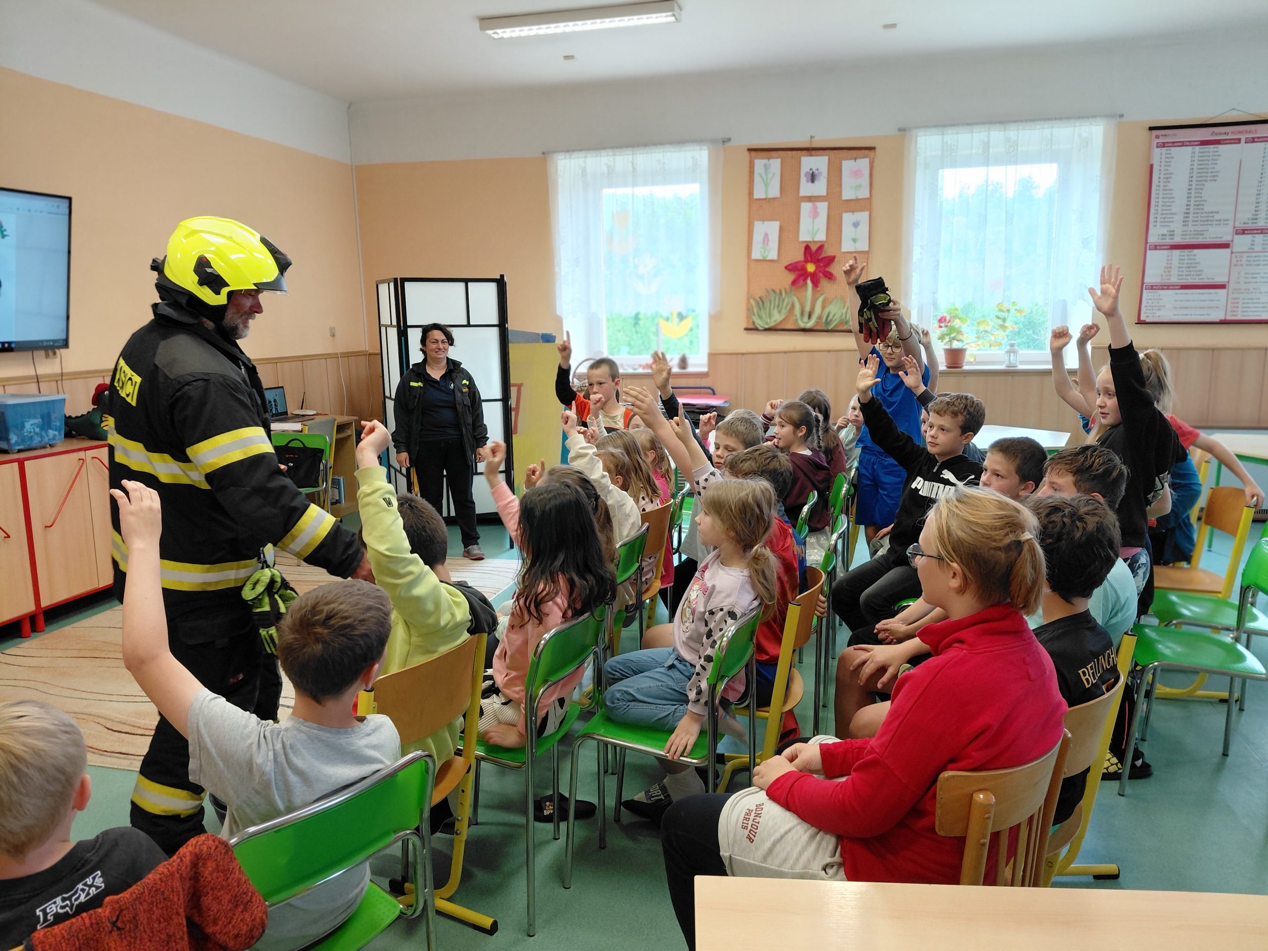 Právě si prohlížíte Překvapení s hasiči na základní škole
